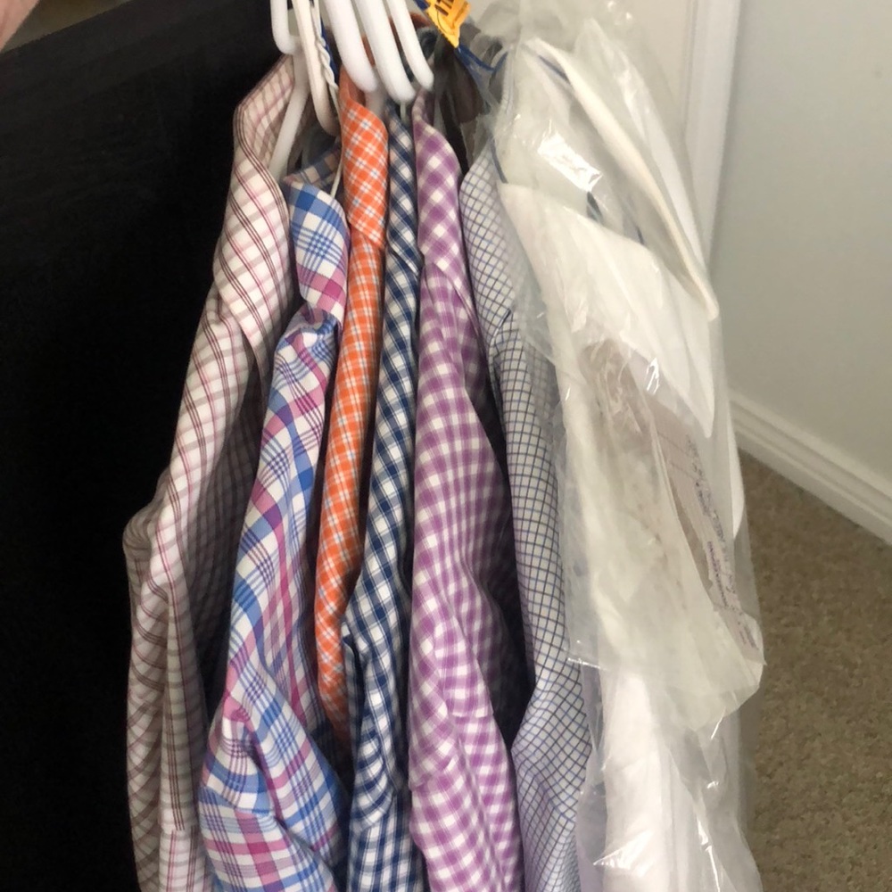 All lightly worn David Donahue dress shirts